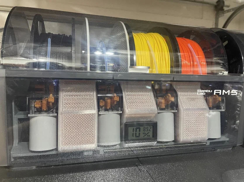 Bộ hộp dessicant Bambu AMS in nhanh (hông infill) cho hygrometer chữ nhật - Image 2