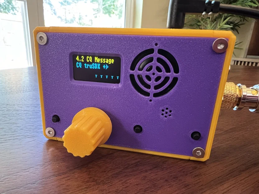 Mặt trước “stealth” cho (tr)uSDX QRP Transceiver (không chữ/nhãn) - Image 1