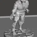 Mô hình 3D Dwarf Zombie (Người lùn xác sống) chi tiết cho Tabletop - Thumbnail 2