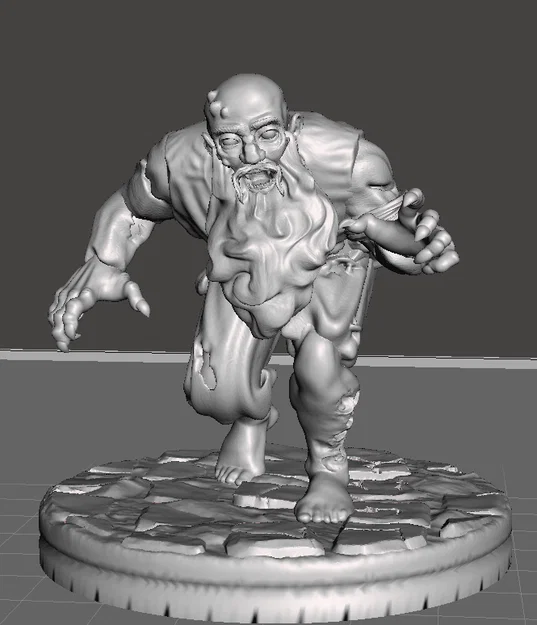 Mô hình 3D Dwarf Zombie (Người lùn xác sống) chi tiết cho Tabletop - Image 5