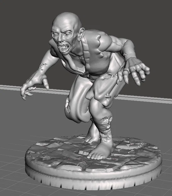 Mô hình 3D Dwarf Zombie (Người lùn xác sống) chi tiết cho Tabletop - Image 6