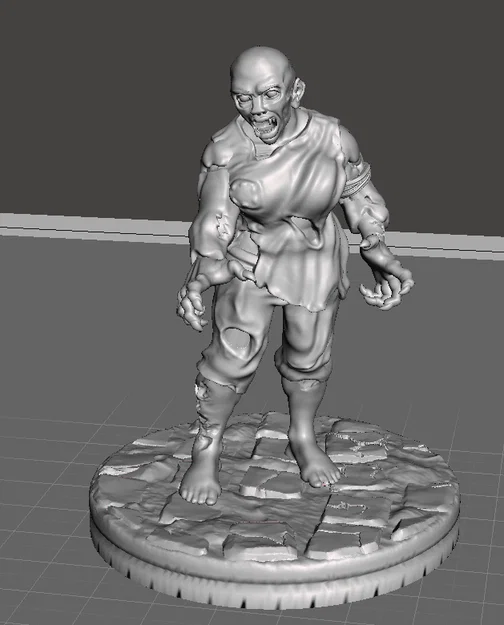 Mô hình 3D Dwarf Zombie (Người lùn xác sống) chi tiết cho Tabletop - Image 7