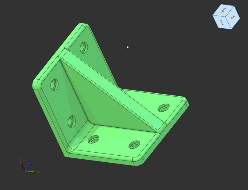 Ke đỡ góc chịu lực 3D (Support Bracket) - Bền bỉ và dễ thi công - Image 1