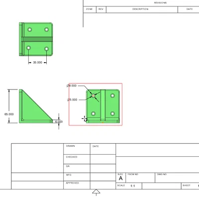 Ke đỡ góc chịu lực 3D (Support Bracket) - Bền bỉ và dễ thi công