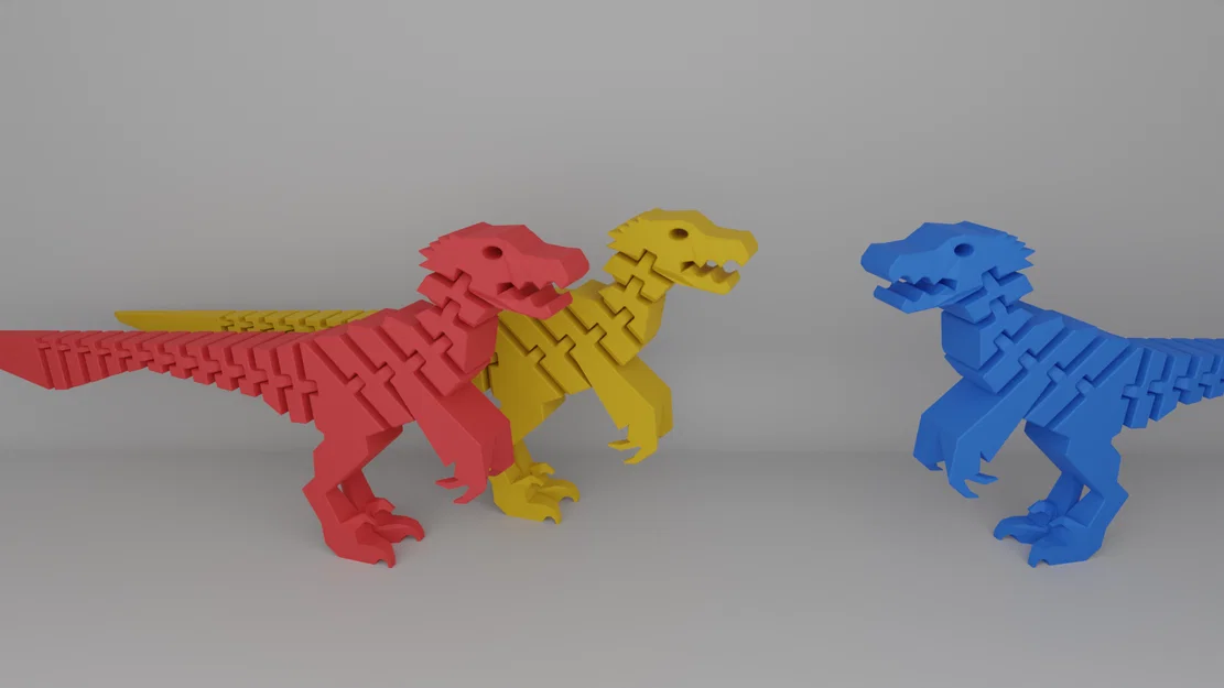 Fluffy Feathered Flexi Raptor V4 (Raptor flexi lông xù) - Image 3