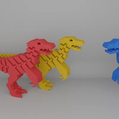 Fluffy Feathered Flexi Raptor V4 (Raptor flexi lông xù)