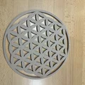 Mô hình Hoa Sự Sống (Fleur de Vie) - Đế nạp năng lượng đá quý - Thumbnail 1
