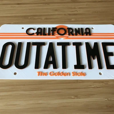 Bảng số xe “Back to the Future”