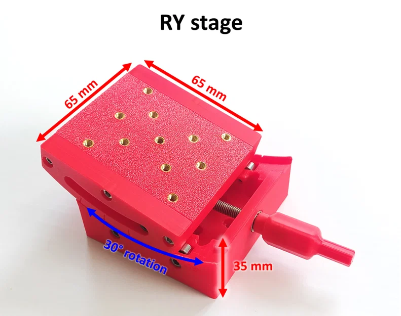 Bàn xoay goniometric in 3D (Printed goniometric stage) - Image 1