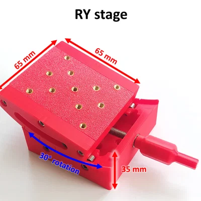 Bàn xoay goniometric in 3D (Printed goniometric stage)