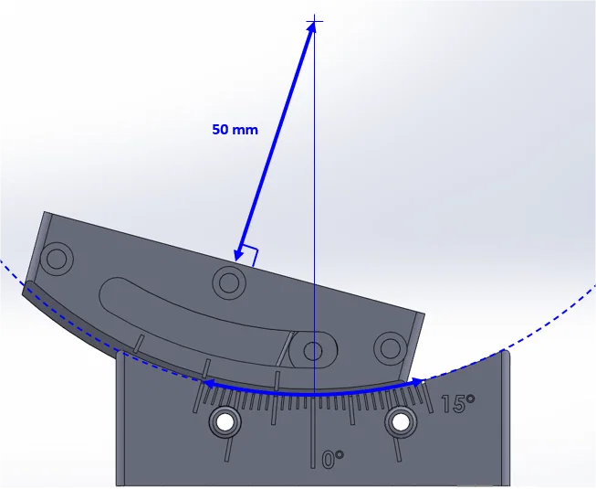 Bàn xoay goniometric in 3D (Printed goniometric stage) - Image 3