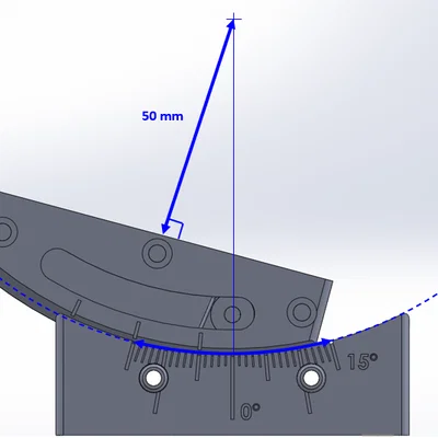 Bàn xoay goniometric in 3D (Printed goniometric stage)