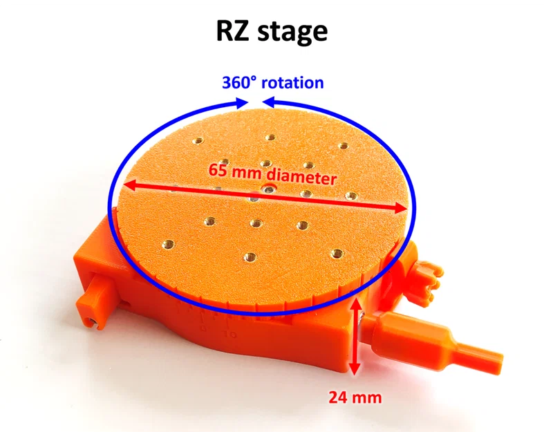 Bàn xoay (Printed rotational stage) in 3D độ chính xác ~10 micron - Image 1