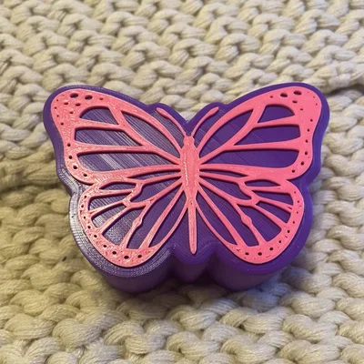 Mẫu Hộp Đựng Đồ Hình Cánh Bướm (Butterfly Box) In 3D Dễ Thương