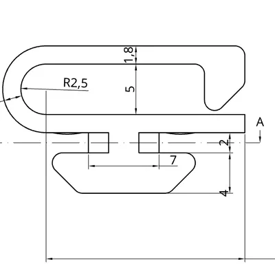 Kẹp cáp cho 3030 extrusion (3030 extrusion Cable clip)