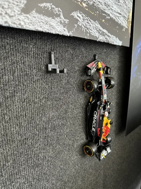 Giá treo tường 3D cho mô hình xe đua F1 tỉ lệ 1:43 cực đẹp - Image 2