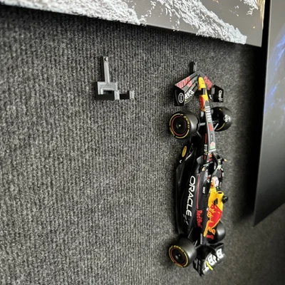 Giá treo tường 3D cho mô hình xe đua F1 tỉ lệ 1:43 cực đẹp