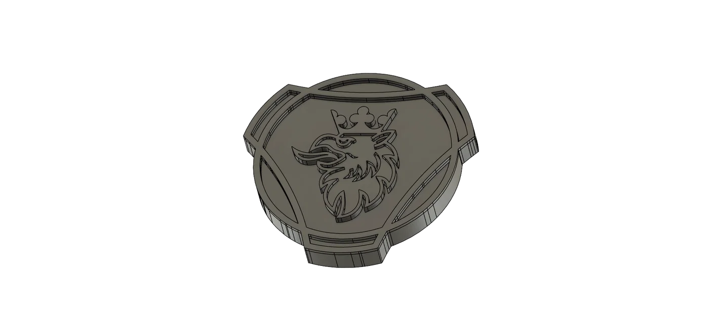 Mô hình logo Scania trang trí in 3D đẹp mắt - Image 1