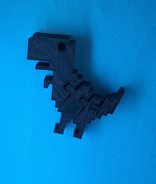 Mô hình khủng long Google Chrome No WiFi Dino linh hoạt (File in 3D) - Image 1