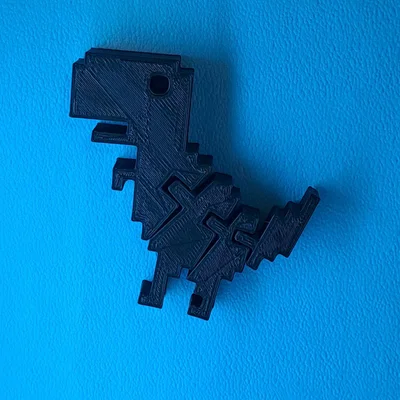 Mô hình khủng long Google Chrome No WiFi Dino linh hoạt (File in 3D)