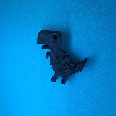 Mô hình khủng long Google Chrome No WiFi Dino linh hoạt (File in 3D)