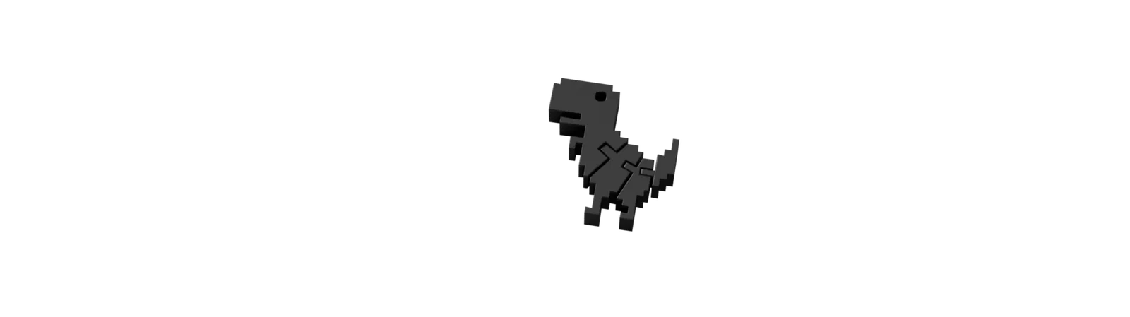 Mô hình khủng long Google Chrome No WiFi Dino linh hoạt (File in 3D) - Image 3