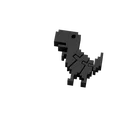 Mô hình khủng long Google Chrome No WiFi Dino linh hoạt (File in 3D) - Thumbnail 3