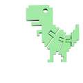 Mô hình khủng long Google Chrome No WiFi Dino linh hoạt (File in 3D) - Thumbnail 4