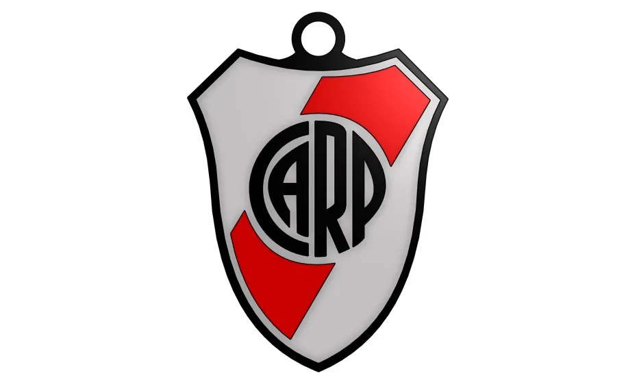 Móc khóa River Plate 3D - Món quà tuyệt vời cho fan bóng đá - Image 1
