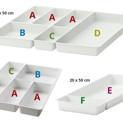 Bộ model khay chia ngăn ngăn kéo IKEA STÖDJA