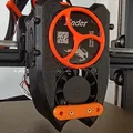 Ốp gió dual 4010 blower cho Ender3 v3 SE/KE dùng K1 hotend (blank/CRTouch/eddy) - Thumbnail 1