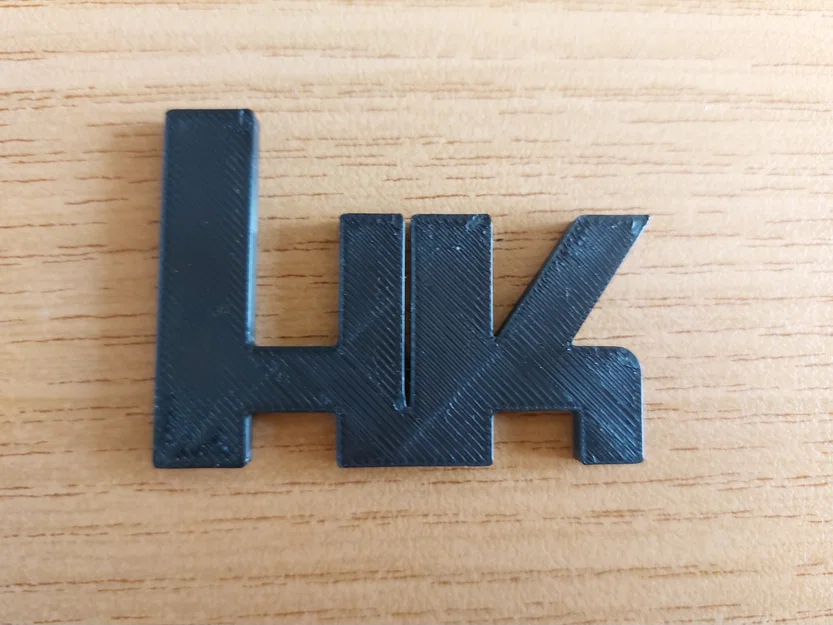 Mô hình logo Heckler & Koch (HK) in 3D ấn tượng - Image 1