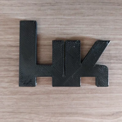 Mô hình logo Heckler & Koch (HK) in 3D ấn tượng
