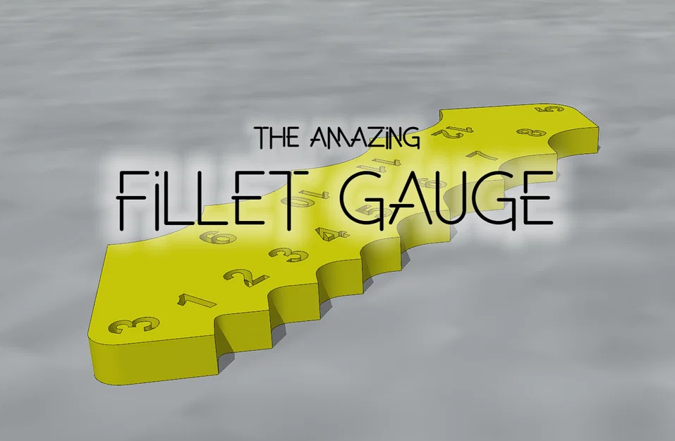 Fillet Gauge (Thước đo bo góc/Radii) in 3D - Image 1