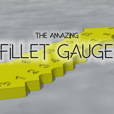 Fillet Gauge (Thước đo bo góc/Radii) in 3D