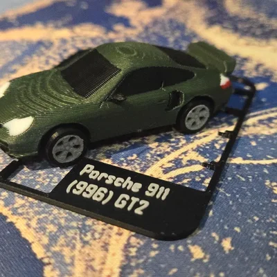 Mô hình lắp ráp Porsche 911 (996) GT2 dạng Kit Card độc đáo