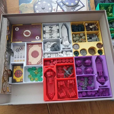 Bộ khay đựng linh kiện (Insert) tối ưu cho board game Scythe