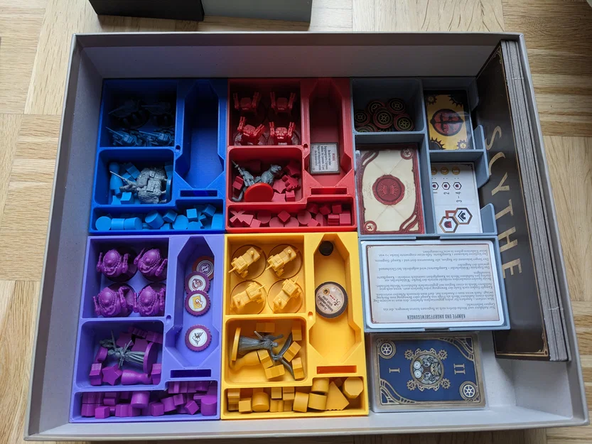Khay đựng thẻ bài tùy chỉnh cho board game Scythe (bản dùng sleeve) - Image 2