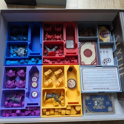 Khay đựng thẻ bài tùy chỉnh cho board game Scythe (bản dùng sleeve)