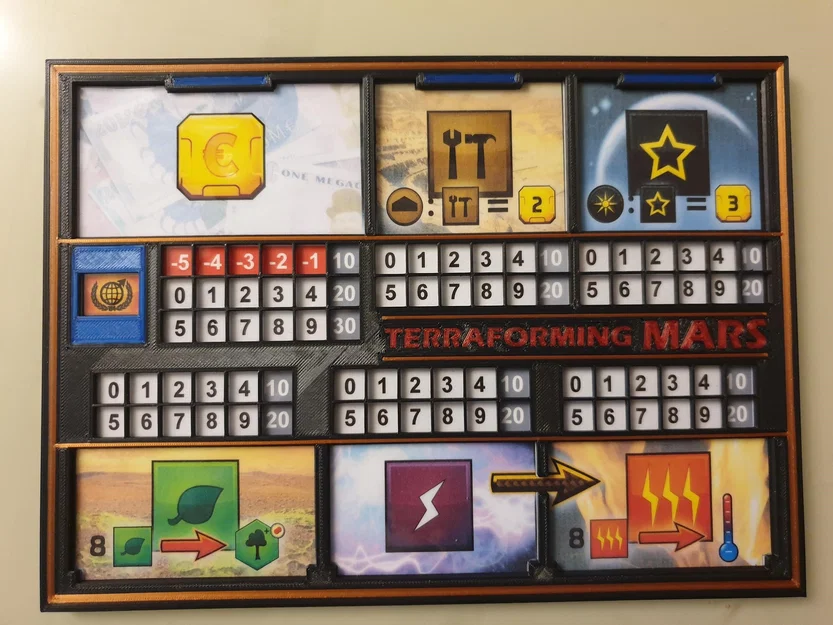 TERRAFORMING MARS - PLAYER BOARDS (Bảng người chơi) – bản multicolor & 1 màu - Image 1