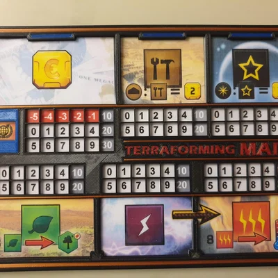 TERRAFORMING MARS - PLAYER BOARDS (Bảng người chơi) – bản multicolor & 1 màu