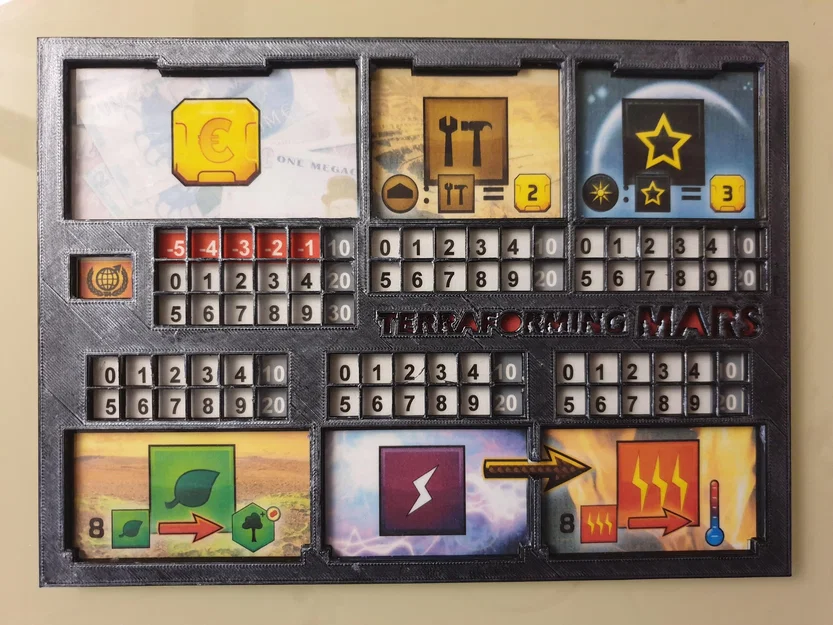 TERRAFORMING MARS - PLAYER BOARDS (Bảng người chơi) – bản multicolor & 1 màu - Image 5