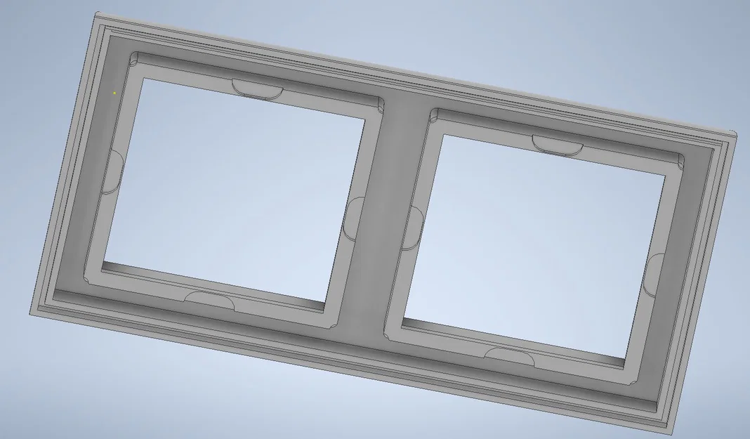 Khung đôi ốp công tắc Jung AS500 (Doubleframe) in 3D - Image 1