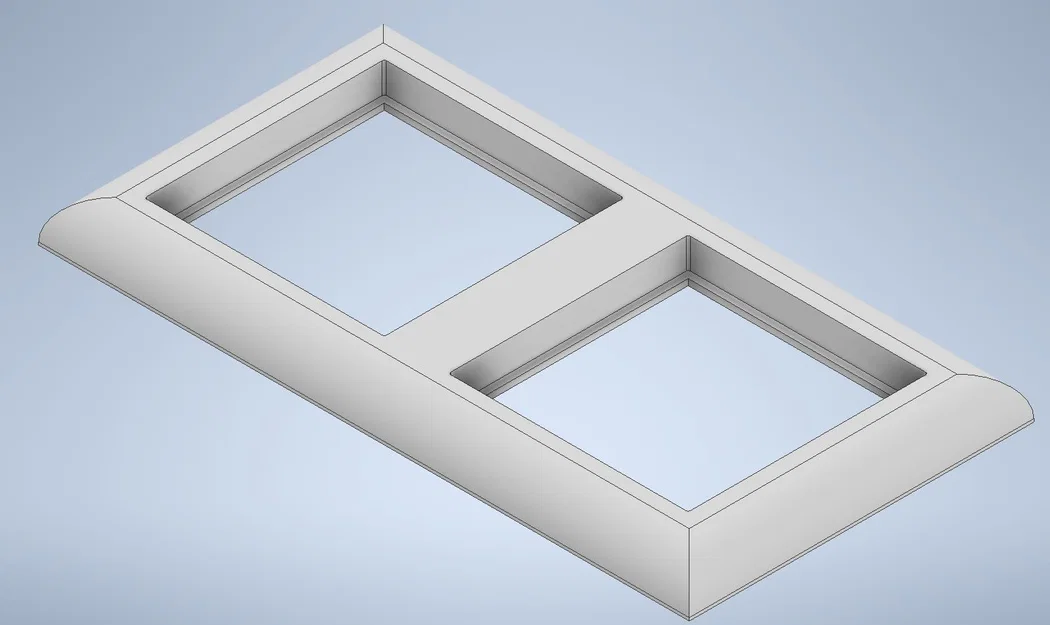 Khung đôi ốp công tắc Jung AS500 (Doubleframe) in 3D - Image 2