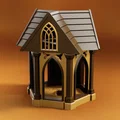 Máng ăn cho chim phong cách Gothic – In hoàn toàn (Fully Printable) - Thumbnail 2