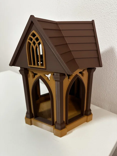 Máng ăn cho chim phong cách Gothic – In hoàn toàn (Fully Printable) - Image 6