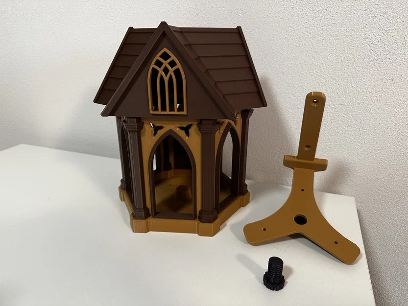 Máng ăn cho chim phong cách Gothic – In hoàn toàn (Fully Printable) - Image 7