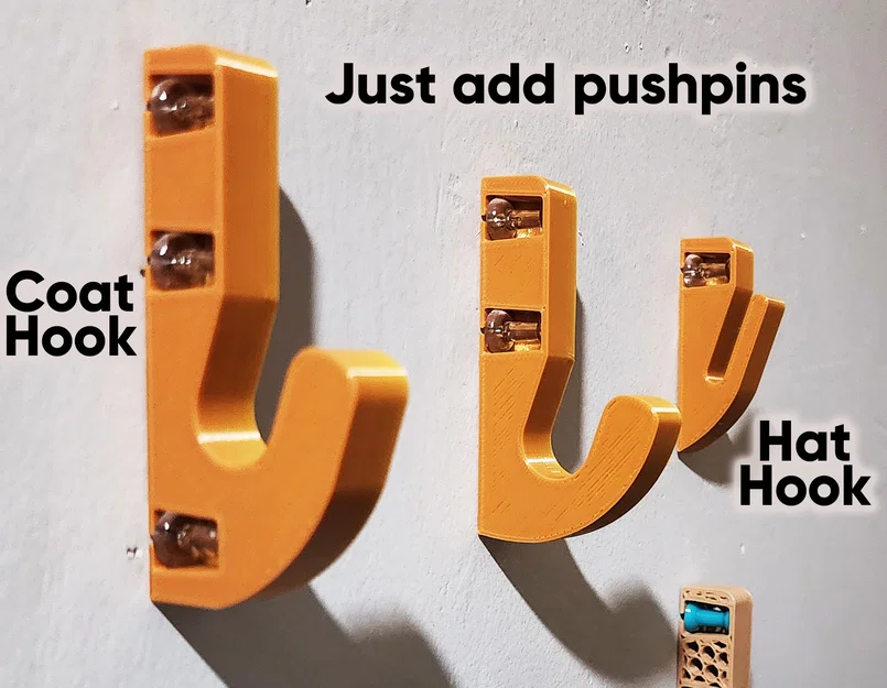 Móc treo đồ thông minh gắn tường bằng push pin (Push-Pin Wall Hooks) - Image 1