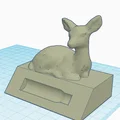 Mô hình đế trưng bày Deer Trophy cho vỏ đạn .308 in 3D - Thumbnail 2