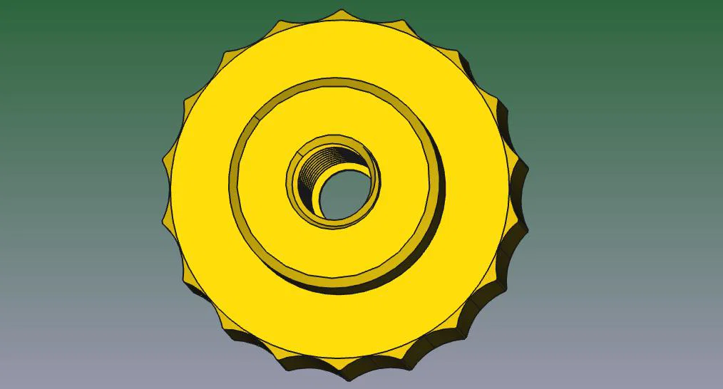 Đai ốc vặn tay (Knurled Nut) M6 x 10 in 3D tiện dụng - Image 3